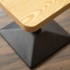 Mesa cuadrada de 60x60 cm imitación madera - Image 2